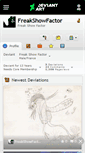 Mobile Screenshot of freakshowfactor.deviantart.com