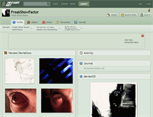 Tablet Screenshot of freakshowfactor.deviantart.com