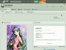 Tablet Screenshot of herminessa.deviantart.com