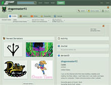 Tablet Screenshot of dragonmaster92.deviantart.com