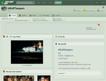 Tablet Screenshot of iheartkeepers.deviantart.com