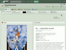 Tablet Screenshot of everviciousyuna.deviantart.com