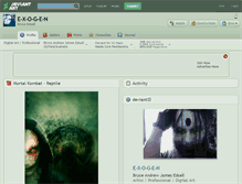 Tablet Screenshot of e-x-o-g-e-n.deviantart.com