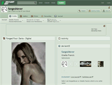 Tablet Screenshot of fanged4ever.deviantart.com