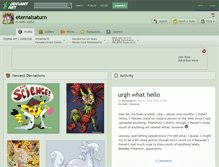 Tablet Screenshot of eternalsaturn.deviantart.com