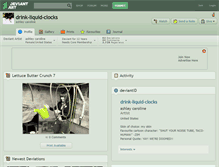 Tablet Screenshot of drink-liquid-clocks.deviantart.com