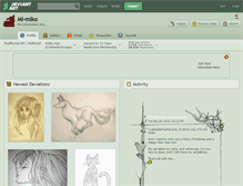 Tablet Screenshot of mi-miko.deviantart.com