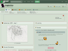 Tablet Screenshot of megaturkey.deviantart.com