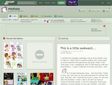 Tablet Screenshot of micyfuzzy.deviantart.com