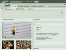 Tablet Screenshot of cazz54.deviantart.com