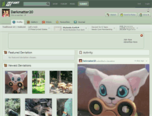 Tablet Screenshot of darkmatter20.deviantart.com