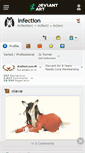Mobile Screenshot of lnfection.deviantart.com