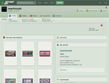 Tablet Screenshot of neanimorph.deviantart.com