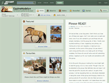 Tablet Screenshot of equinemodels.deviantart.com