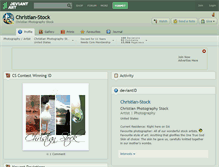Tablet Screenshot of christian-stock.deviantart.com