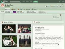 Tablet Screenshot of devinwillow.deviantart.com