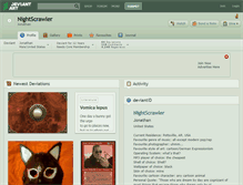 Tablet Screenshot of nightscrawler.deviantart.com