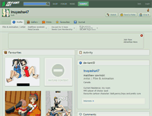 Tablet Screenshot of inuyasha47.deviantart.com