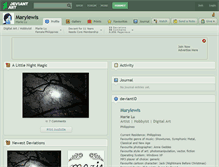 Tablet Screenshot of marylewis.deviantart.com