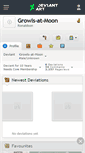 Mobile Screenshot of growls-at-moon.deviantart.com