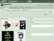 Tablet Screenshot of gothbot9000.deviantart.com