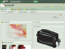 Tablet Screenshot of pop-chocolate.deviantart.com