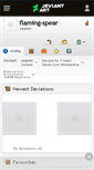 Mobile Screenshot of flaming-spear.deviantart.com