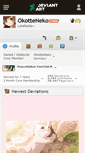 Mobile Screenshot of okotteneko.deviantart.com