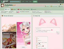 Tablet Screenshot of okotteneko.deviantart.com