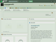 Tablet Screenshot of jacquesgerard52.deviantart.com