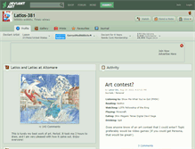 Tablet Screenshot of latios-381.deviantart.com