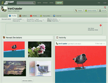 Tablet Screenshot of ironcrusader.deviantart.com