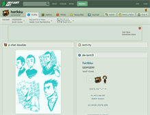 Tablet Screenshot of horikku.deviantart.com