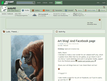 Tablet Screenshot of anto90.deviantart.com
