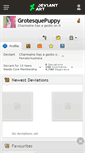 Mobile Screenshot of grotesquepuppy.deviantart.com