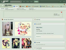 Tablet Screenshot of lady-lolou.deviantart.com