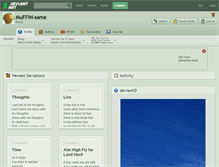 Tablet Screenshot of muffin-sama.deviantart.com
