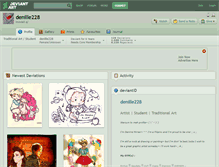 Tablet Screenshot of denille228.deviantart.com