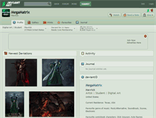Tablet Screenshot of megamatrix.deviantart.com