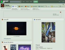 Tablet Screenshot of cracuz.deviantart.com