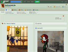Tablet Screenshot of deficientatlife.deviantart.com