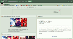 Desktop Screenshot of luckyx101.deviantart.com