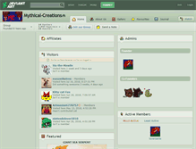 Tablet Screenshot of mythical-creations.deviantart.com