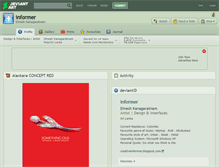 Tablet Screenshot of informer.deviantart.com