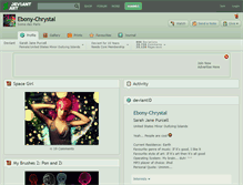 Tablet Screenshot of ebony-chrystal.deviantart.com