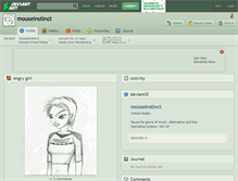 Tablet Screenshot of mouseinstinct.deviantart.com