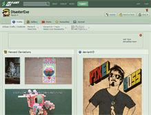 Tablet Screenshot of disasterexe.deviantart.com