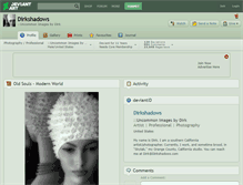 Tablet Screenshot of dirkshadows.deviantart.com