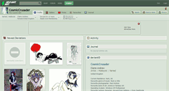 Desktop Screenshot of cosmiccrusader.deviantart.com
