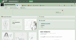 Desktop Screenshot of jellythecrazyartist.deviantart.com